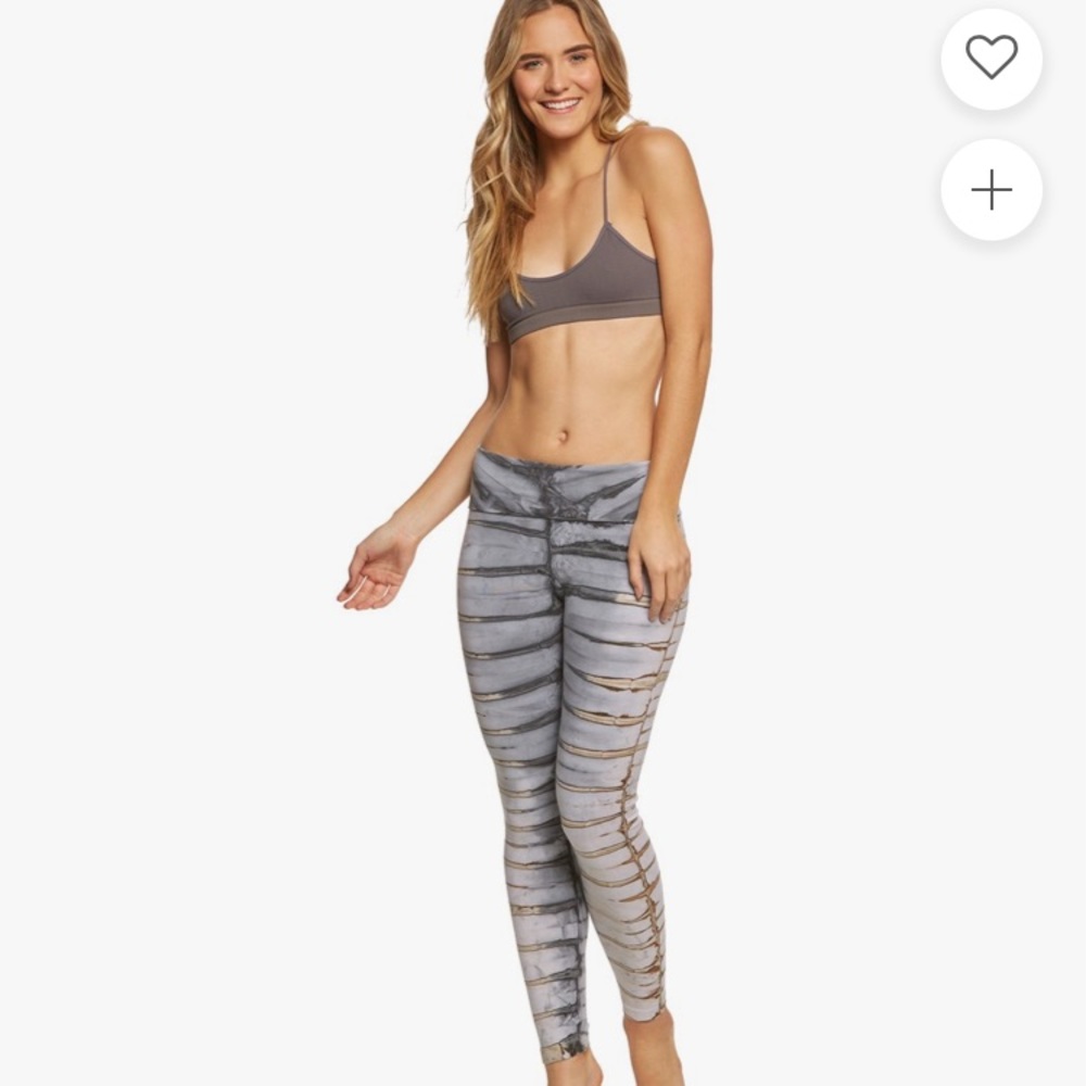 Hard tail roll down tie dye leggings XS